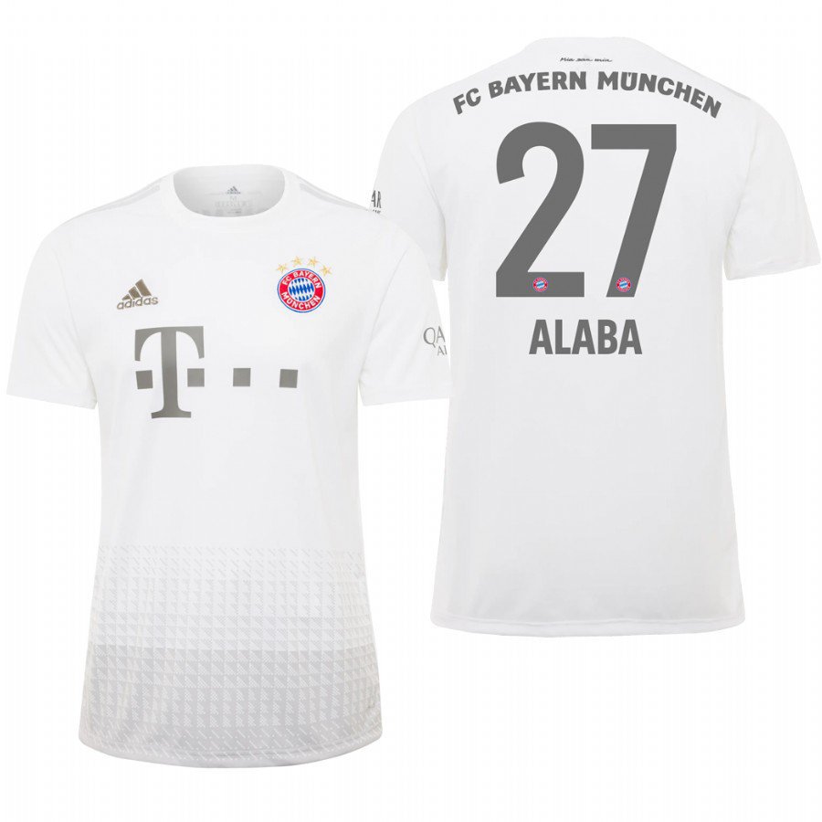 Bayern Munich #27 David Alaba Away White Jersey