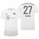 Bayern Munich #27 David Alaba Away White Jersey