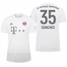 Bayern Munich #35 Renato Sanches Away White Jersey