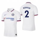 Chelsea #2 Antonio Rudiger Away White Official Jersey