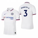 Chelsea #3 Marcos Alonso Away White Official Jersey