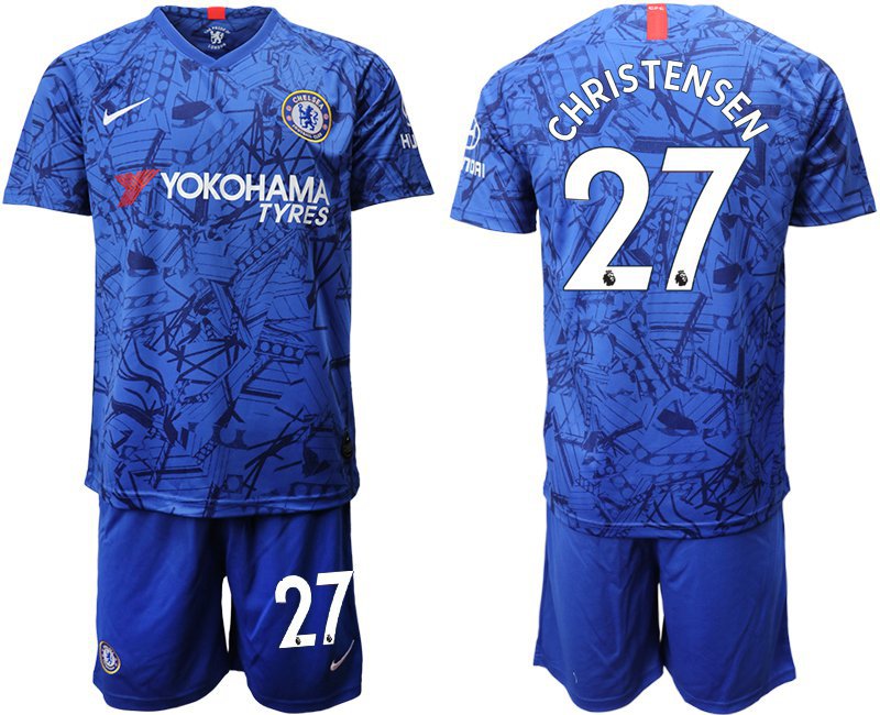 Chelsea Andreas Christensen Blue Home Jersey Shorts Soccer Sets