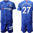Chelsea Andreas Christensen Blue Home Jersey Shorts Soccer Sets