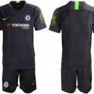 Chelsea Black Goalkeeper Team Jersey Shorts Soccer Sets