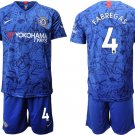 Chelsea Cesc Fabregas Blue Home Jersey Shorts Soccer Sets