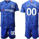 Chelsea Custom Blue Home Soccer Jersey Shorts Sets