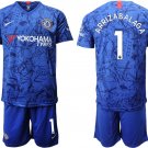Chelsea Kepa Arrizabalaga Blue Home Jersey Shorts Soccer Sets