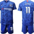 Chelsea Pedro Blue Home Jersey Shorts Soccer Sets