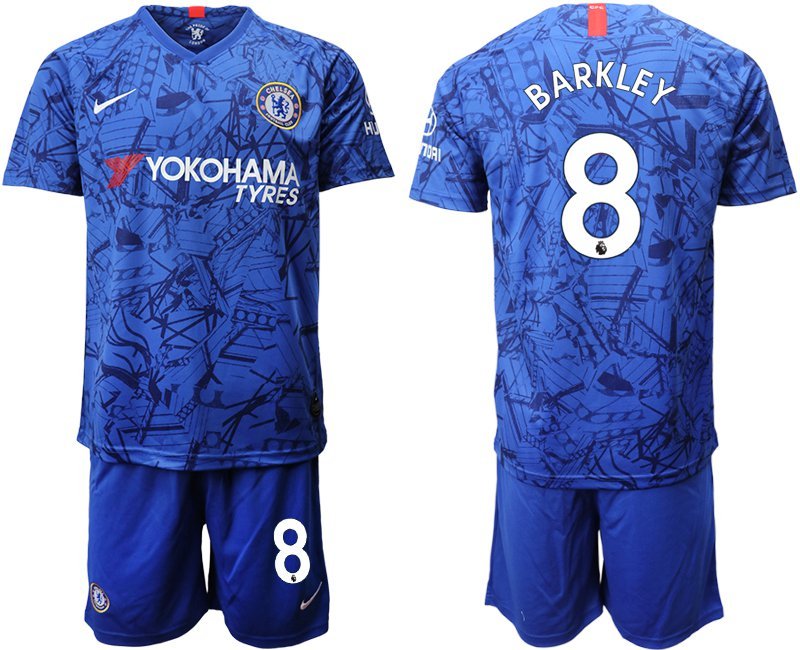 Chelsea Ross Barkley Blue Home Jersey Shorts Soccer Sets