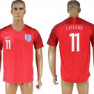 England Away Red Adam Lallana Soccer Jersey