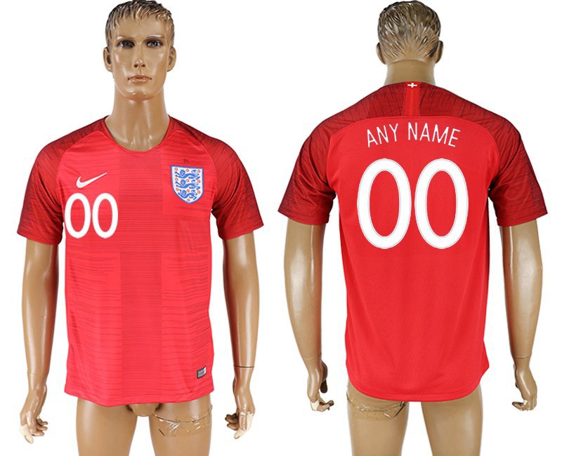 England Away Red Custom Soccer Jersey