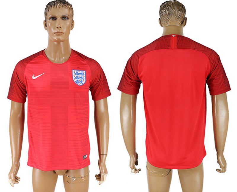 England Away Red Soccer Team Jersey