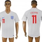 England Home White Adam Lallana Soccer Jersey