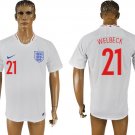 England Home White Danny Welbeck Soccer Jersey