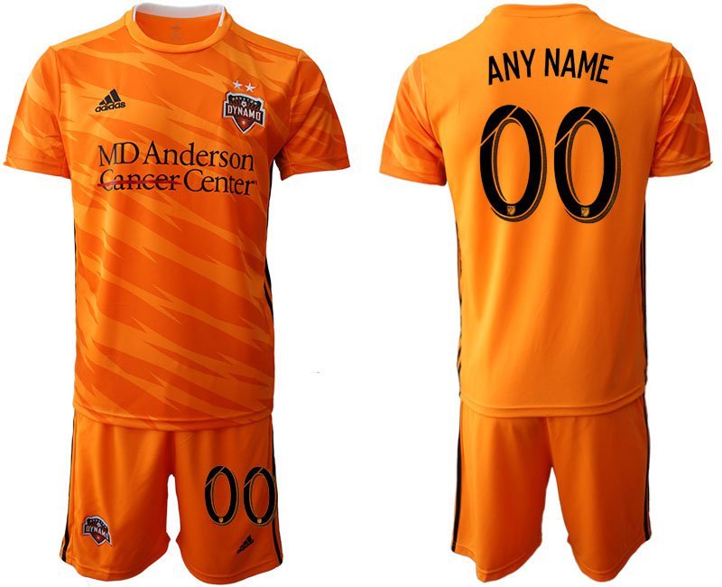 Houston Dynamo Home Orange Custom Jersey Shorts Soccer Sets
