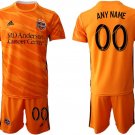 Houston Dynamo Home Orange Custom Jersey Shorts Soccer Sets