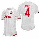 Juventus #4 Matthijs de Ligt Away White Jersey