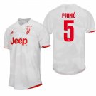 Juventus #5 Miralem Pjanic Away White Jersey