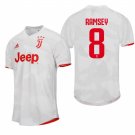 Juventus #8 Aaron Ramsey Away White Jersey