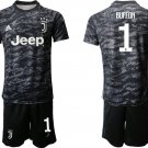 Juventus Gianluigi Buffon Black Goalkeeper Jersey Shorts Sets
