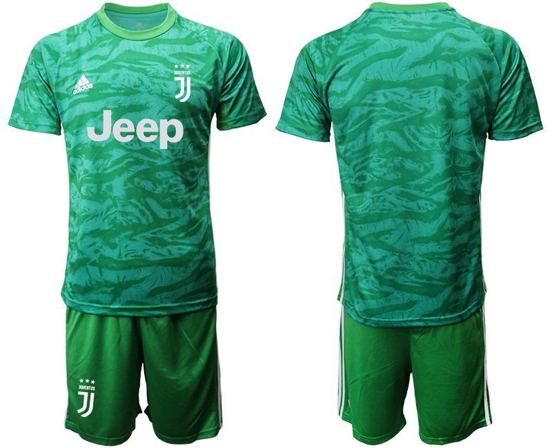 Juventus Goalkeeper Green Team Jersey Shorts Sets