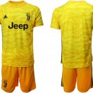 Juventus Goalkeeper Yellow Team Jersey Shorts Sets