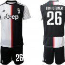 Juventus Home LICHTSTEINER Jersey Shorts Soccer Sets