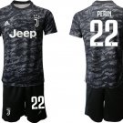 Juventus Mattia Perin Black Goalkeeper Jersey Shorts Sets