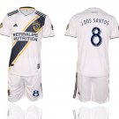 LA Galaxy Dos Santos White Home Jersey Shorts Soccer Sets