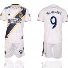 LA Galaxy Ibrahimovic White Home Jersey Shorts Soccer Sets