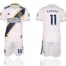 LA Galaxy Kamara White Home Jersey Shorts Soccer Sets