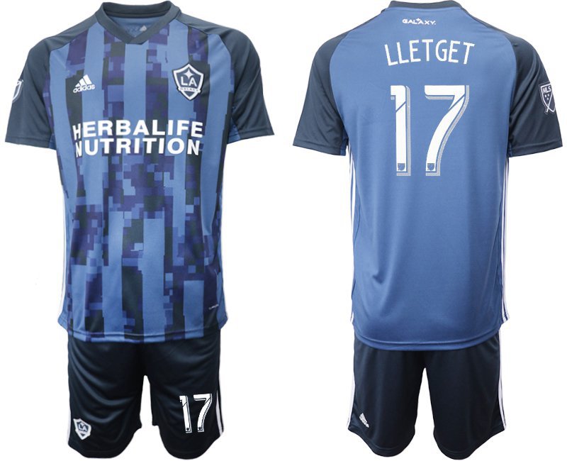 LA Galaxy LLETGET Blue Away Jersey Shorts Soccer Sets