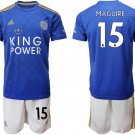 Leicester City Harry Maguire Home Blue Jersey Shorts Sets