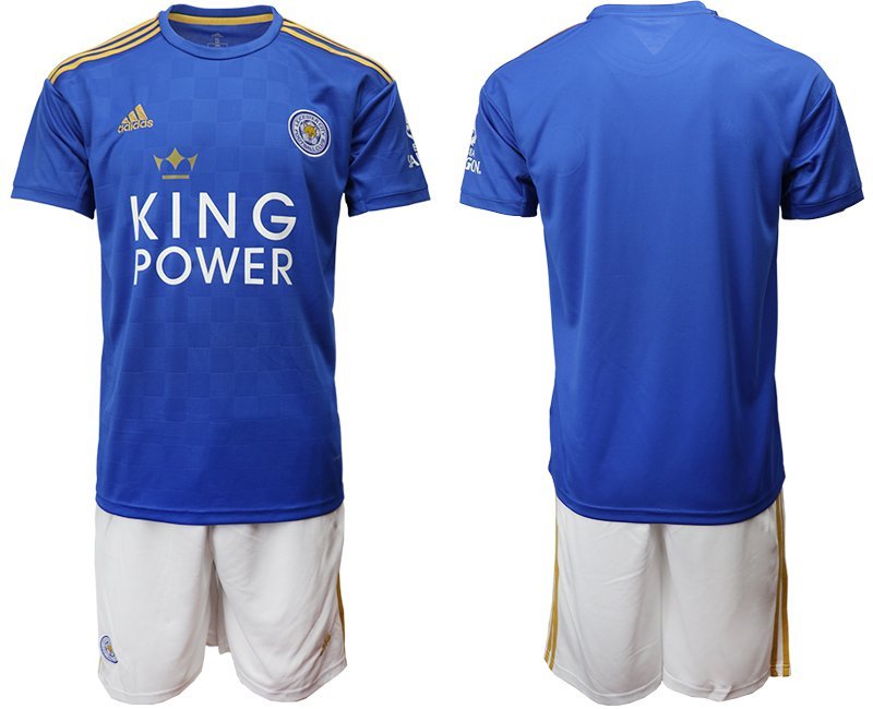 Leicester City Home Blue Team Jersey Shorts Sets