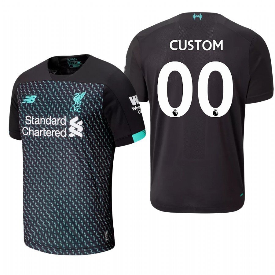 Liverpool #00 Custom Third Black Jersey