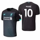 Liverpool #10 Sadio Mane Third Black Jersey