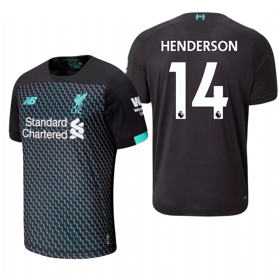 Liverpool #14 Jordan Henderson Third Black Jersey