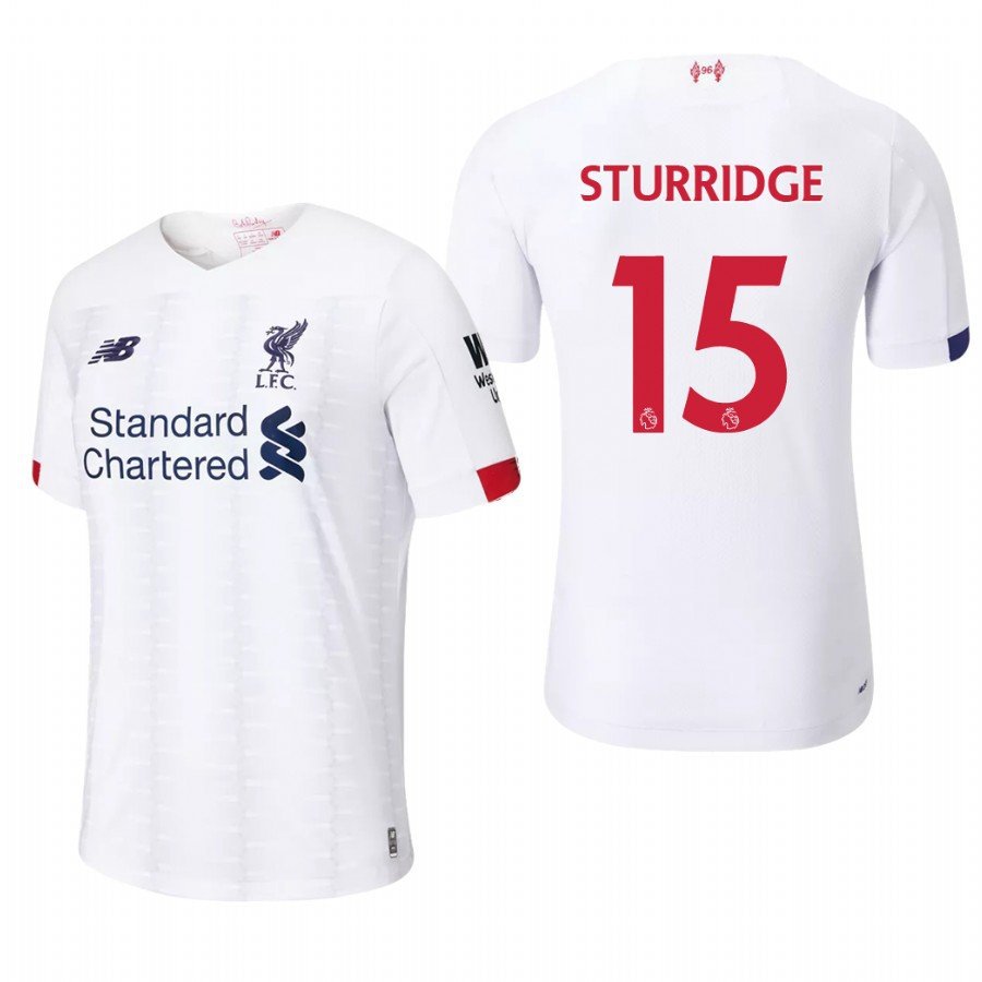 Liverpool #15 Daniel Sturridge Away White Jersey