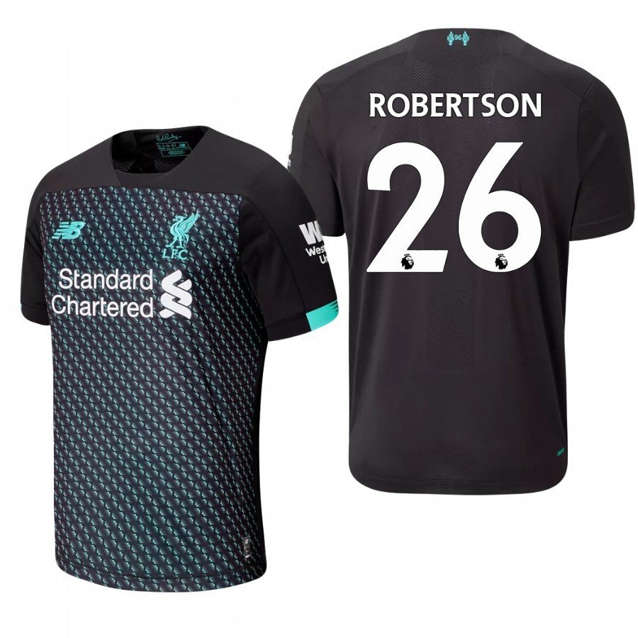 Liverpool #26 Andrew Robertson Third Black Jersey