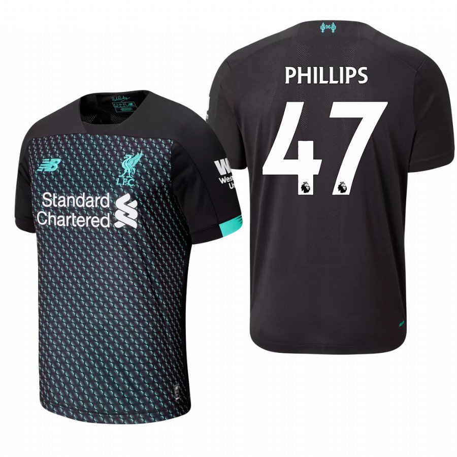 Liverpool #47 Nathaniel Phillips Third Black Jersey