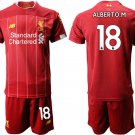 Liverpool Alberto Moreno Red Home Soccer Jersey Shorts Sets