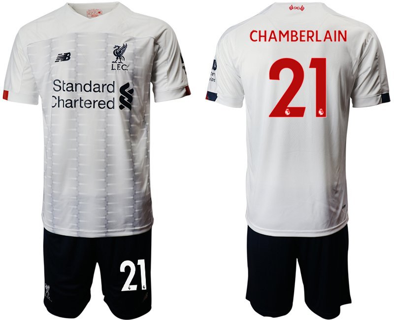 Liverpool Alex Oxlade Chamberlain Away White Jersey Shorts Sets