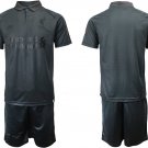 Liverpool Black Soccer Team Jersey Shorts Sets