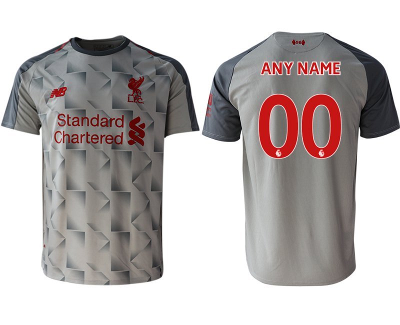 Liverpool Custom Grey Third Soccer Jersey