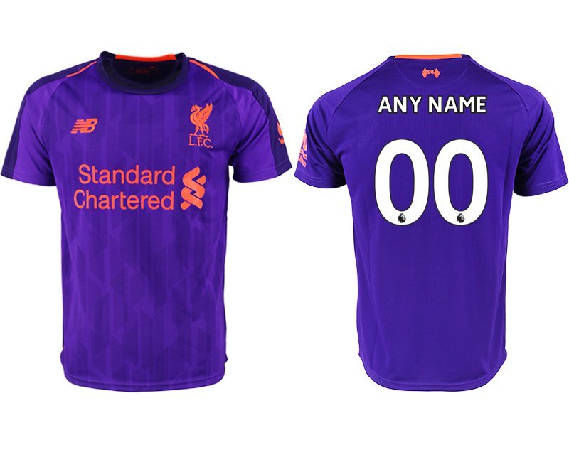 Liverpool Custom Purple Away Soccer Jersey