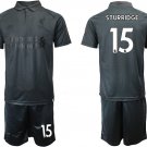 Liverpool Daniel Sturridge Black Soccer Jersey Shorts Sets