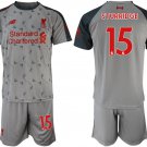 Liverpool Daniel Sturridge Grey Third Soccer Jersey Shorts Sets