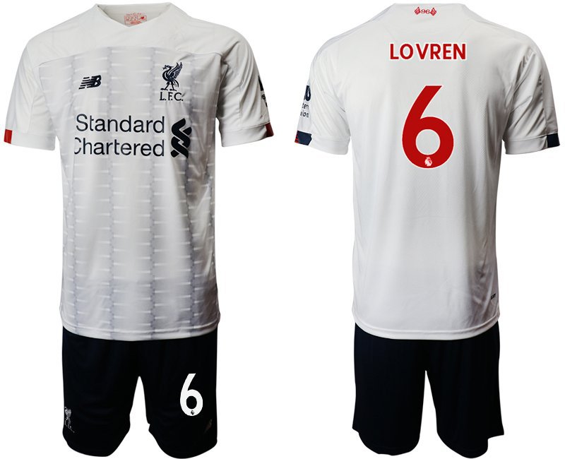 Liverpool Dejan Lovren Away White Jersey Shorts Sets