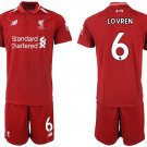 Liverpool Dejan Lovren Red Home Soccer Jersey Shorts Sets