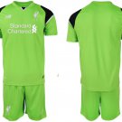 Liverpool Green Goalkeeper Team Jersey Shorts Sets